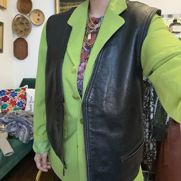 ALDO Vintage leather vest - Picture 4 of 15